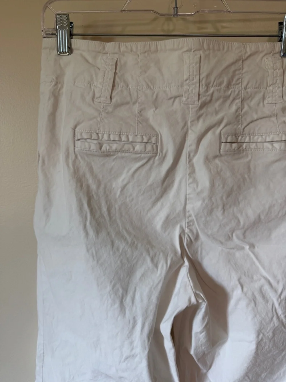 Anthropologie Maeve 10 The Naomi Linen High Rise Wide-Leg Flare Pants White - Picture 8 of 9